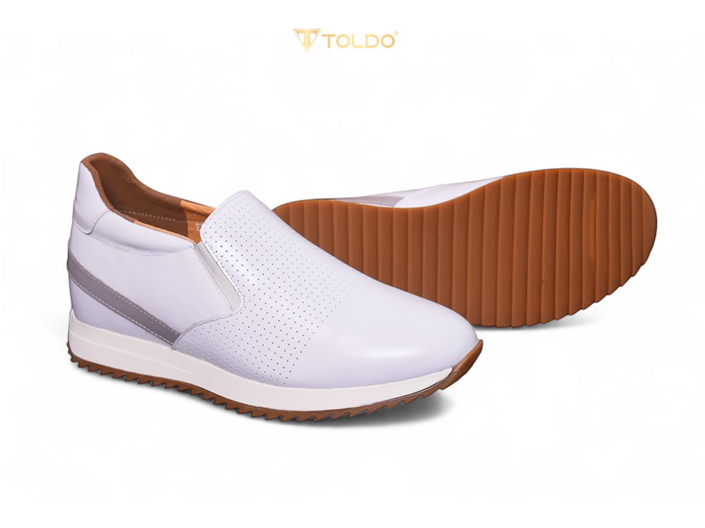 Giày cao 7cm màu trắng cao cấp sc 12